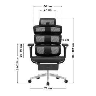 Ergonomski črni stol Mark Adler EXPERT 9.8 BLACK