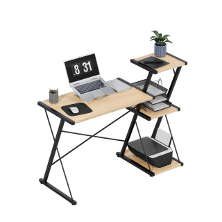 Hrastova pisalna miza s policami Mark Adler LEADER 3.5 HRAST