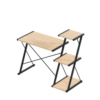 Hrastova pisalna miza s policami Mark Adler LEADER 3.5 HRAST