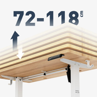 Rjava električno nastavljiva miza Mark Adler LEADER 6.9 CRAFT