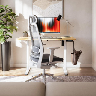 Rjava električno nastavljiva miza Mark Adler LEADER 6.9 CRAFT