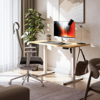 Rjava električno nastavljiva miza Mark Adler LEADER 6.9 CRAFT