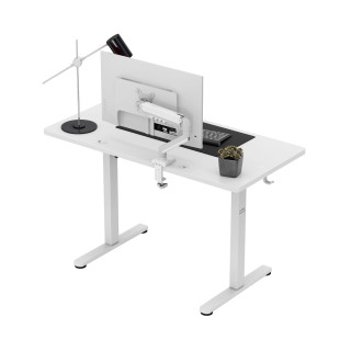 Električno nastavljiva bela miza Mark Adler LEADER 6.9 WHITE