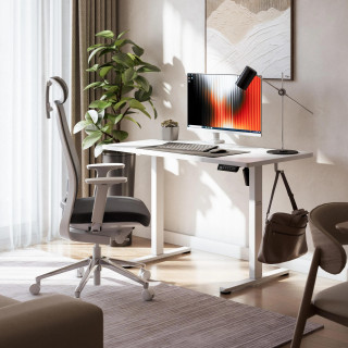 Električno nastavljiva bela miza Mark Adler LEADER 6.9 WHITE