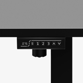 Črna električno nastavljiva miza Mark Adler LEADER 7.3 BLACK