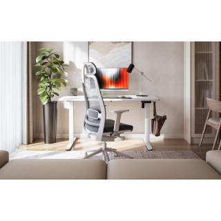 Električno nastavljiva bela pisalna miza Mark Adler LEADER 7.3 WHITE