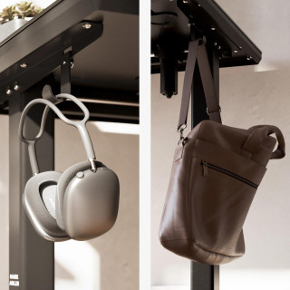 Električna črna steklena miza Mark Adler LEADER 8.5 BLACK