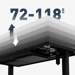 Električna črna steklena miza Mark Adler LEADER 8.5 BLACK