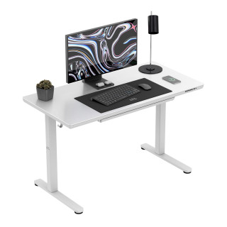 Bela električna steklena miza Mark Adler LEADER 8.5 WHITE