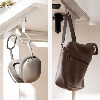 Bela električna steklena miza Mark Adler LEADER 8.5 WHITE