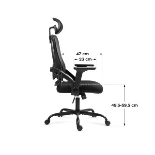 Črn pisarniški stol Mark Adler MANAGER 2.9 BLACK