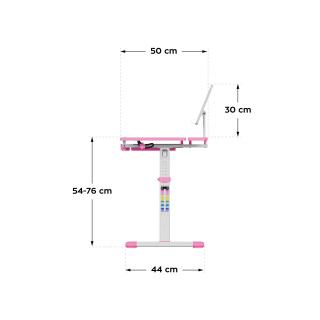 Ergonomska otroška miza Mark Adler STUDY 3.0 PINK