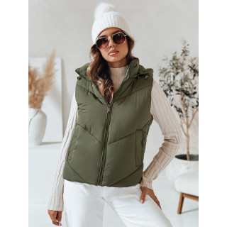 Prešit zeleni ženski telovnik TY4977