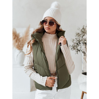 Prešit zeleni ženski telovnik TY4977