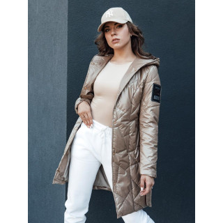 Ženska prešita bež jakna TY4411