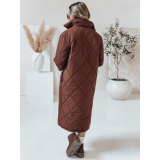 Ženska zimska jakna v rjavi barvi TY4917