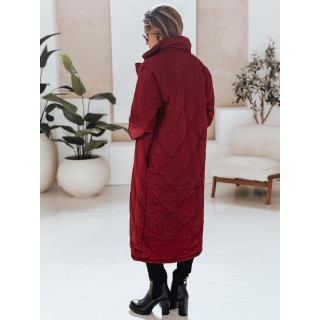 Ženski prešit bordo plašč TY4940