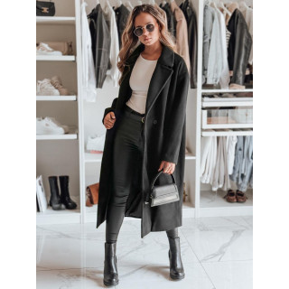 Prehodni črni ženski plašč NY0764