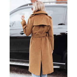 Ženski rjav zimski plašč NY0761