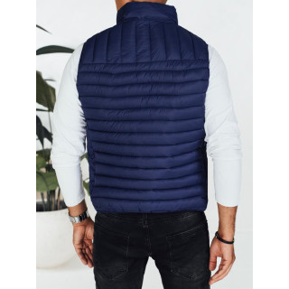 Prešit temno moder moški telovnik TX5082