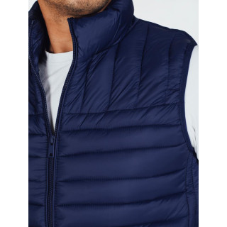 Prešit temno moder moški telovnik TX5082