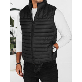 Moški črn prešit telovnik TX5084