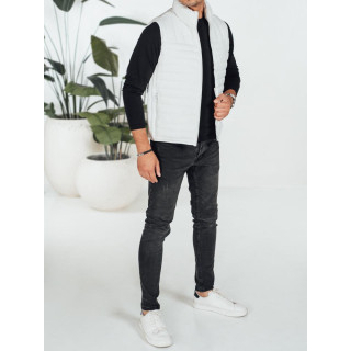 Moški bel prešit telovnik TX5083