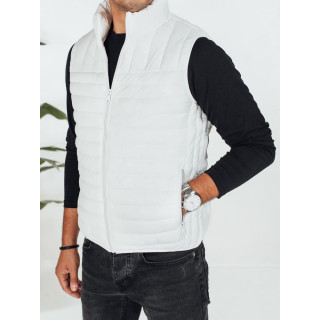 Moški bel prešit telovnik TX5083