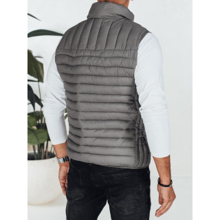 Prešit temno siv moški telovnik TX5081