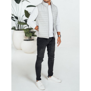 Moški svetlo siv prešit telovnik TX5080