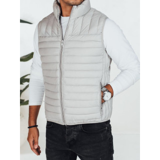 Moški svetlo siv prešit telovnik TX5080