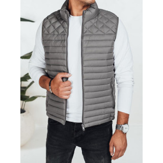 Temno siv moški prešit telovnik TX5079