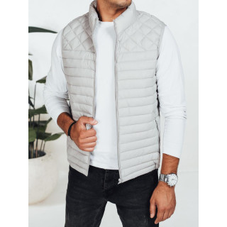 Prešit moški svetlo siv telovnik TX5078