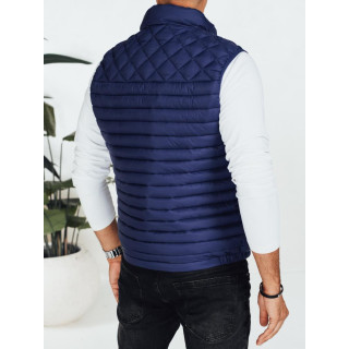 Moški temno moder prešit brezrokavnik TX5077