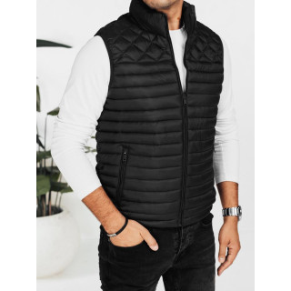 Črn moški prešit telovnik TX5076