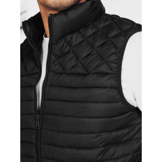 Črn moški prešit telovnik TX5076