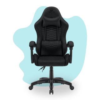 Črn otroški stol iz blaga HELLS CHAIR HC-1000