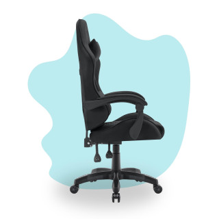 Črn otroški stol iz blaga HELLS CHAIR HC-1000