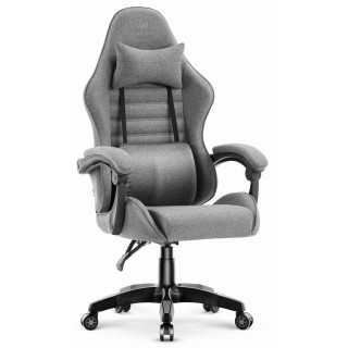 Siv blagajniški igralni stol HELLS CHAIR HC-1003 2.0