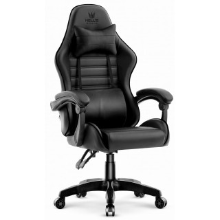 Usnjen črn igralni stol HELLS CHAIR HC-1003 2.0
