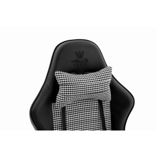 Črn vzorčast igralni stol HELLS CHAIR HC-1003 2.0