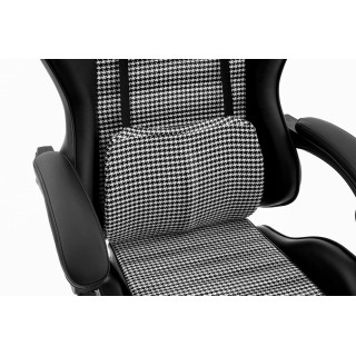 Črn vzorčast igralni stol HELLS CHAIR HC-1003 2.0