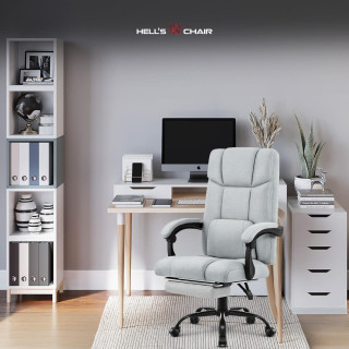 Pisarniški stol iz blaga v sivi barvi HELLS Chair HC-1032