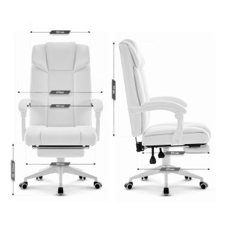 Usnjen bel pisarniški stol HELLS Chair HC-1029