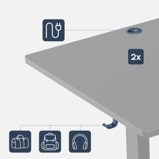 Električna črna miza Mark Adler LEADER 7.6 BLACK