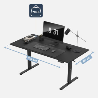 Električna črna miza Mark Adler LEADER 7.6 BLACK