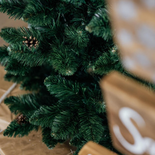 Debel božični borov bor s storži - 150 cm