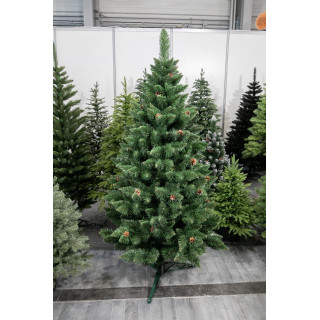 Debel božični borov bor s storži - 150 cm