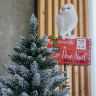 Gosta, zasnežena diamantna smreka v loncu - 80 cm -