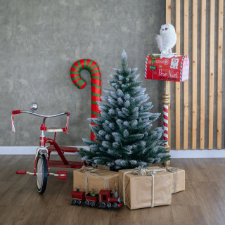 Gosta, zasnežena diamantna smreka v loncu - 80 cm -